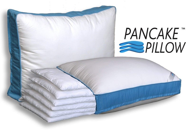 Pancake Pillow The Adjustable Layer Pillow. Custom Fit Your Perfect Pillow Height. Queen Size Luxury Pillow - Image 2